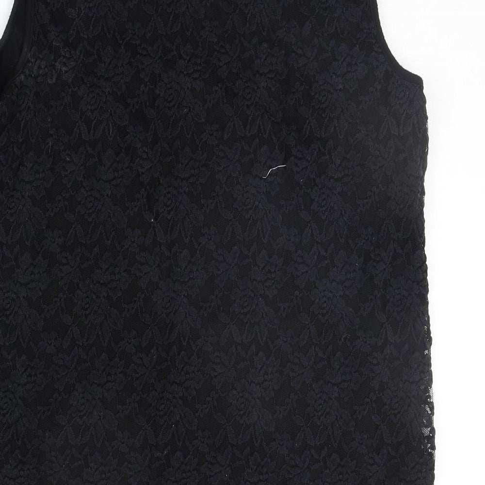 Womens UK Size 18 Preworn Black Basic Tank