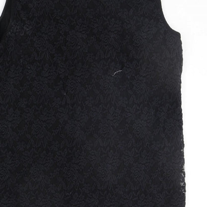 Womens UK Size 18 Preworn Black Basic Tank