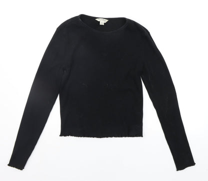 Womens UK Size 12 Miss Selfridge Black Pullover Jumper