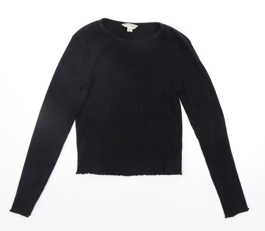 Womens UK Size 12 Miss Selfridge Black Pullover Jumper