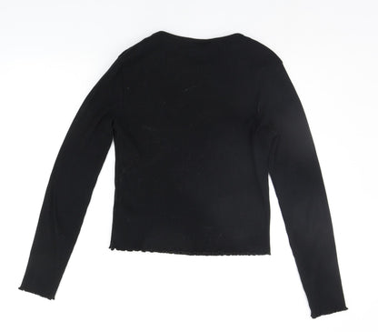 Womens UK Size 12 Miss Selfridge Black Pullover Jumper