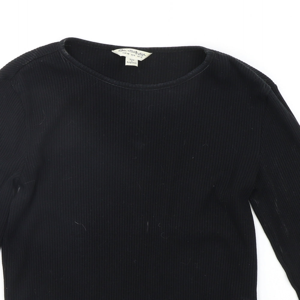 Womens UK Size 12 Miss Selfridge Black Pullover Jumper