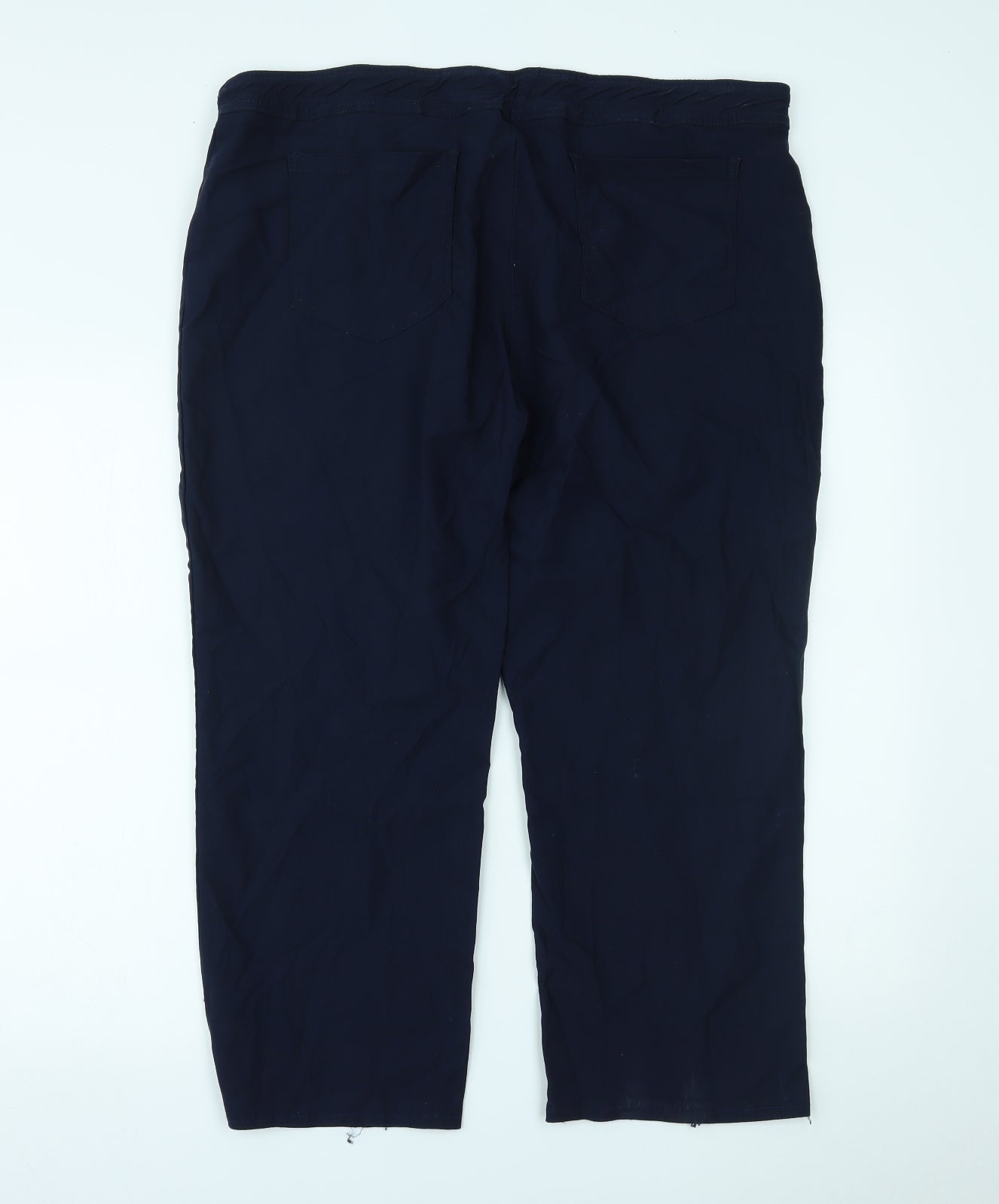 Womens UK Size 20 Preworn Regular Fit  Blue Trousers