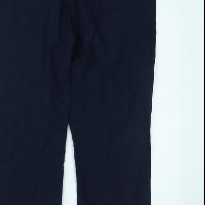 Womens UK Size 20 Preworn Regular Fit  Blue Trousers