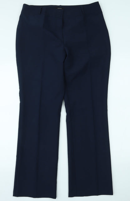Womens UK Size 14 Papaya Regular Fit  Blue Trousers