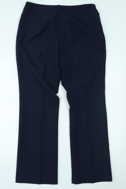 Womens UK Size 14 Papaya Regular Fit  Blue Trousers