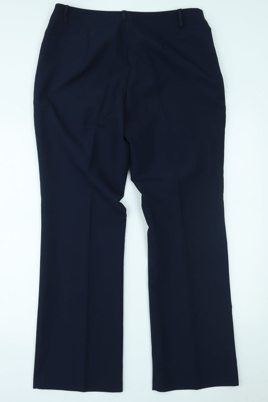 Womens UK Size 14 Papaya Regular Fit  Blue Trousers