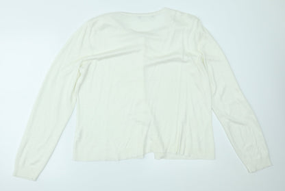 Primark Womens White   Cardigan Jumper Size 20