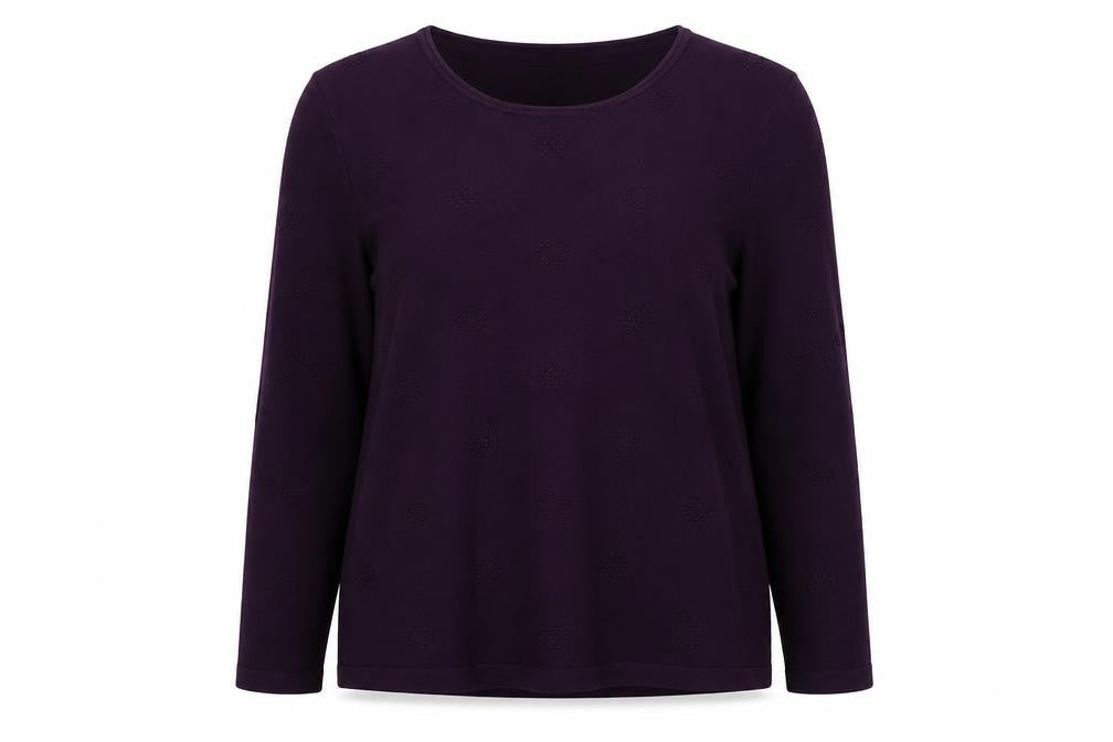 Womens UK Size XL MICHA Purple Basic Blouse