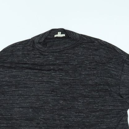 Womens UK Size 10 River Island Grey Cropped T-Shirt