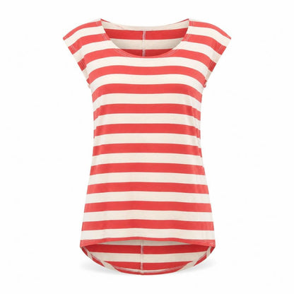 Womens UK Size 8 River Island Red Basic T-Shirt