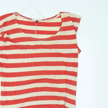 Womens UK Size 8 River Island Red Basic T-Shirt