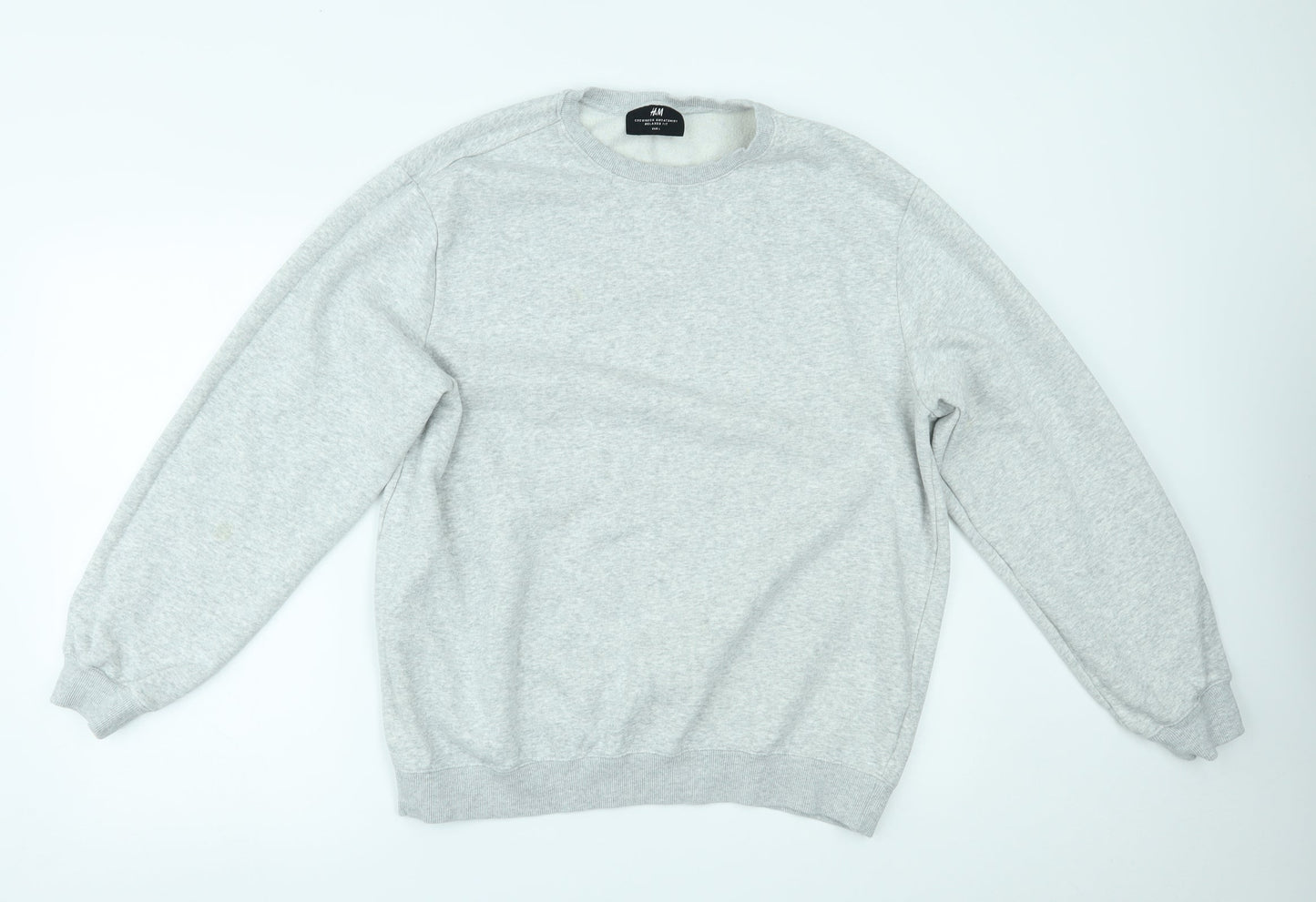 H&M Mens Grey   Pullover Jumper Size L