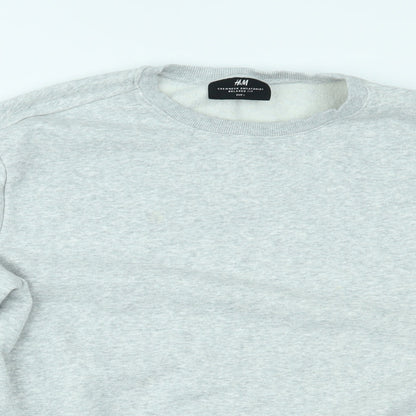 H&M Mens Grey   Pullover Jumper Size L