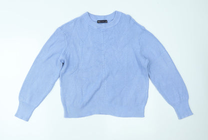 Womens UK Size M Marks and Spencer Blue Pullover Jumper