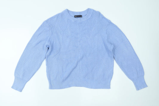 Womens UK Size M Marks and Spencer Blue Pullover Jumper