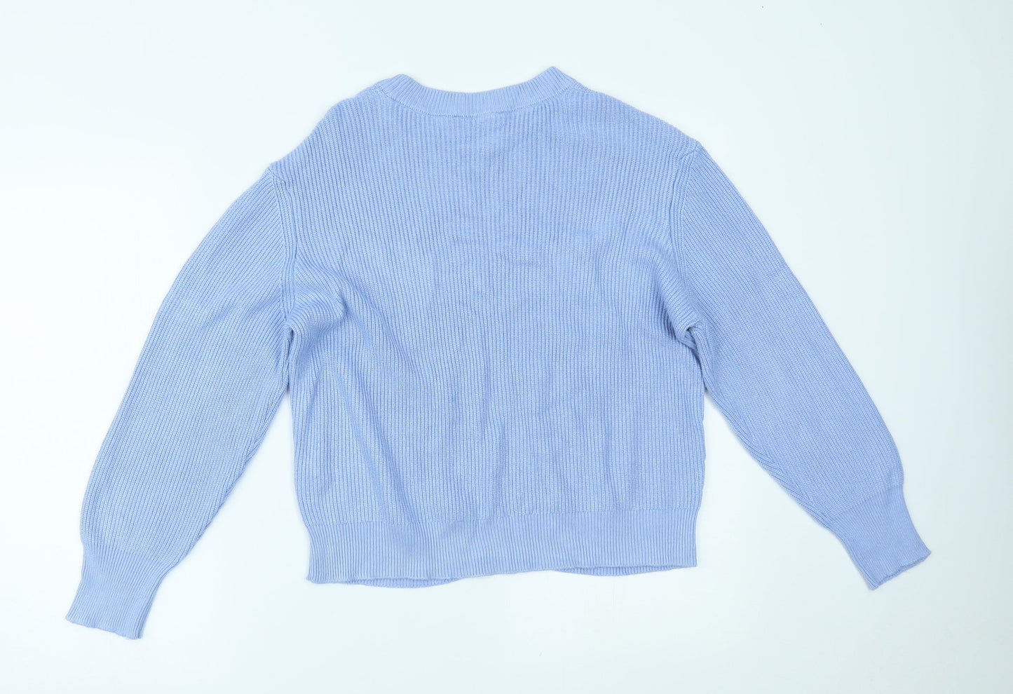 Womens UK Size M Marks and Spencer Blue Pullover Jumper
