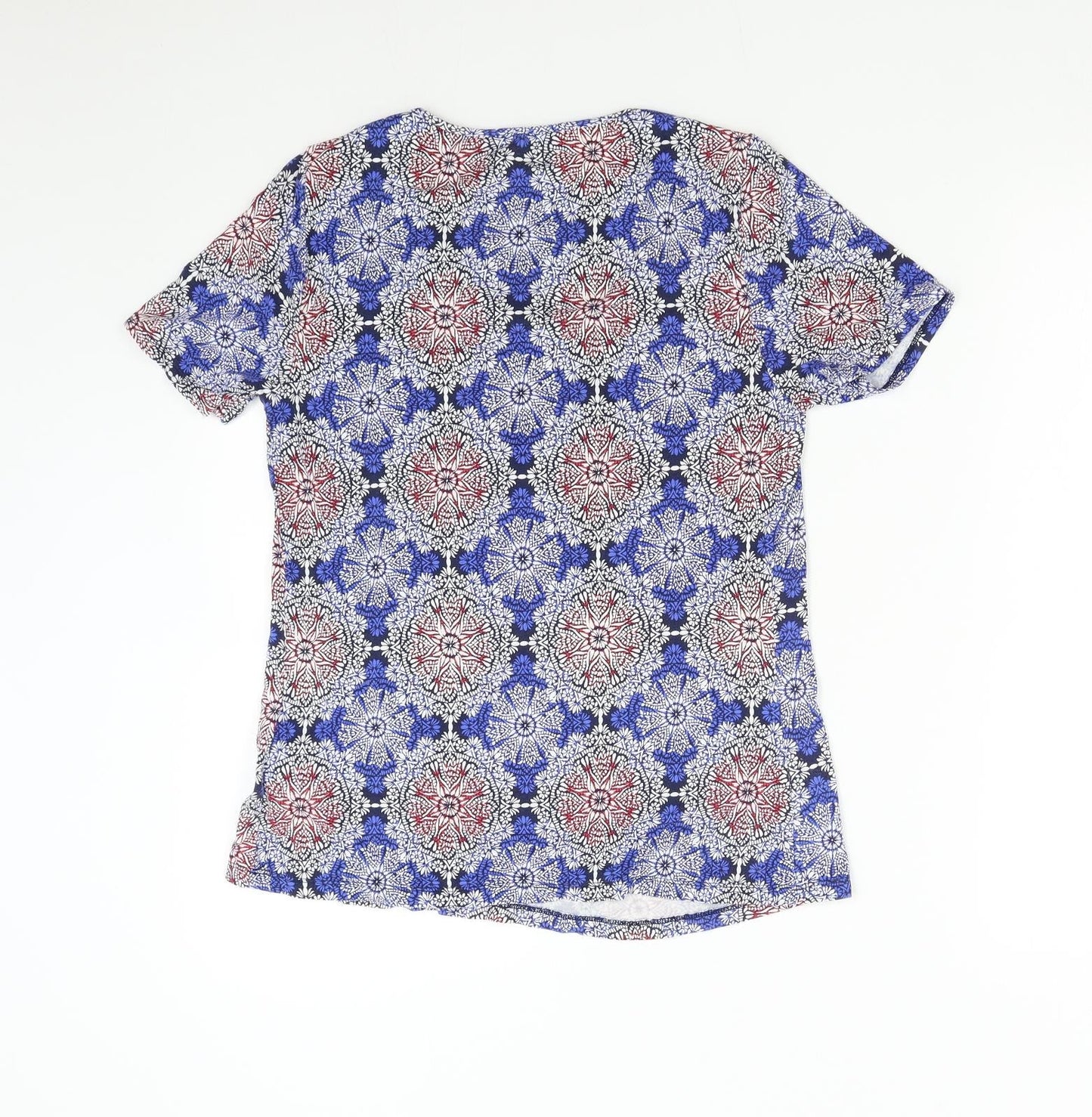 Womens UK Size 8 M&S Blue Basic T-Shirt