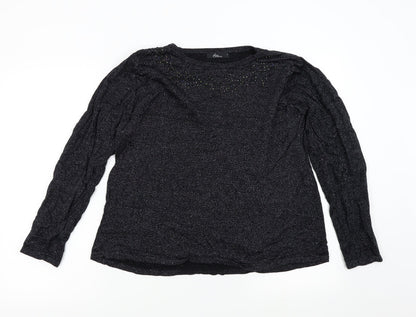 Womens UK Size L BM Collection Black Pullover Jumper