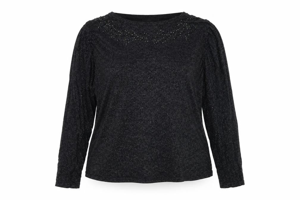 Bonmarché Womens Black Knit Pullover Jumper Size L