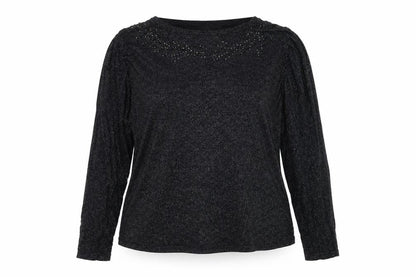 Bonmarché Womens Black Knit Pullover Jumper Size L