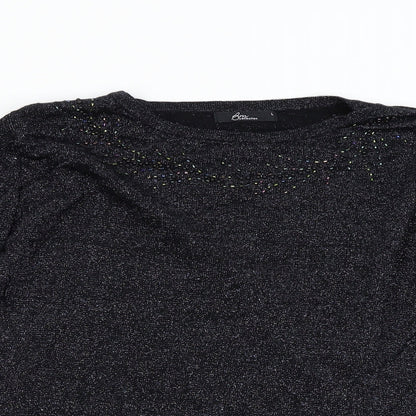 Womens UK Size L BM Collection Black Pullover Jumper