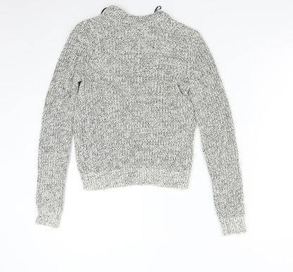 Womens UK Size XS H&M Grey Pullover Jumper