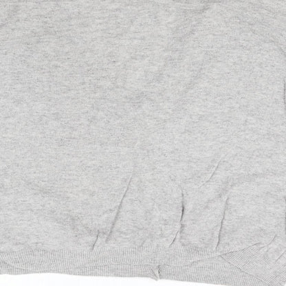 Bershka Womens Grey  Knit Cardigan Jumper Size S