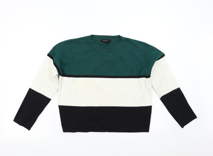Womens UK Size S New Look Multicoloured Pullover Jumper