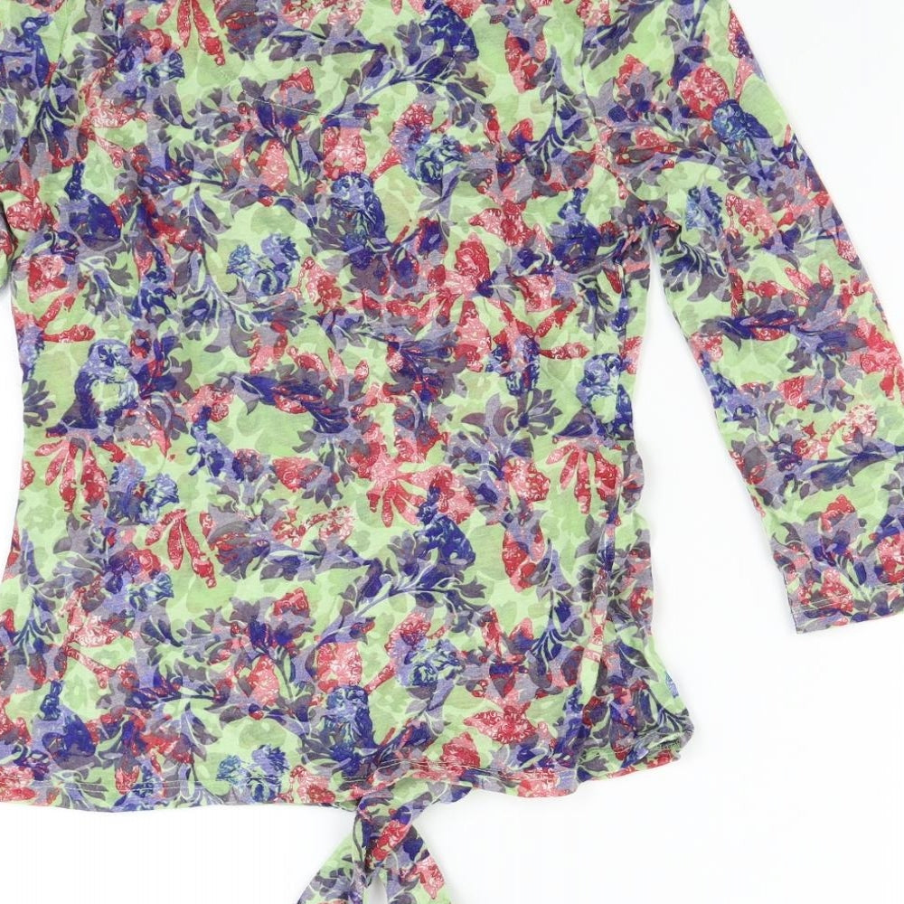 M&S Womens Multicoloured Floral  Basic Button-Up Size 8