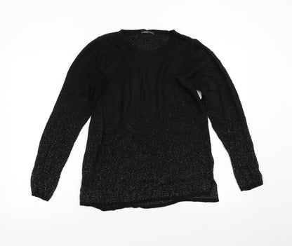 LC Wakiki Womens Black  Knit Pullover Jumper Size L