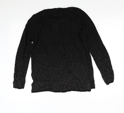 LC Wakiki Womens Black  Knit Pullover Jumper Size L