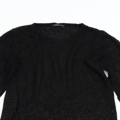 LC Wakiki Womens Black  Knit Pullover Jumper Size L