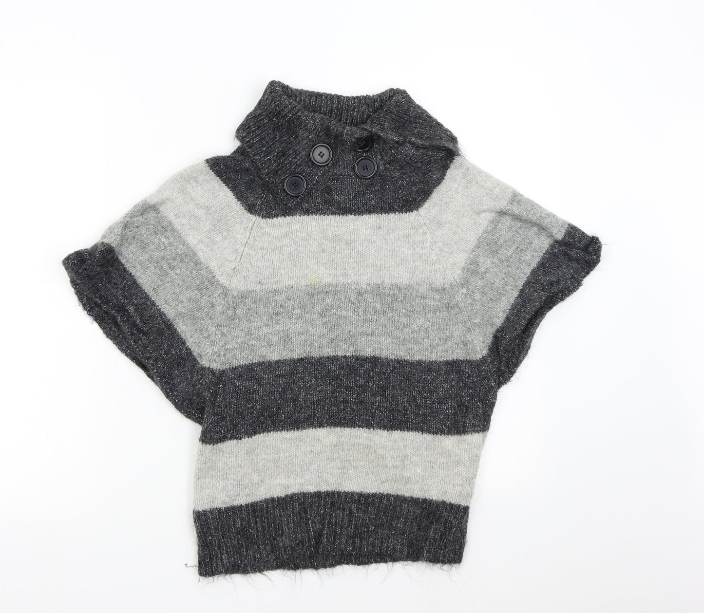 Womens UK Size 10 New Look Grey Pullover Jumper