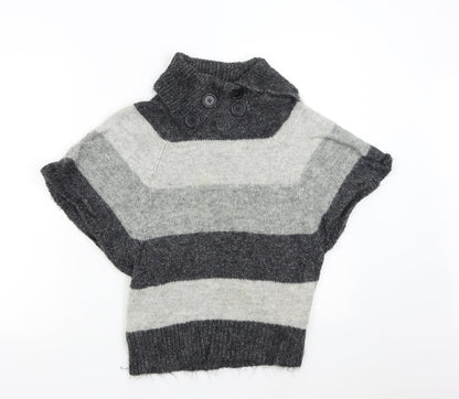 Womens UK Size 10 New Look Grey Pullover Jumper