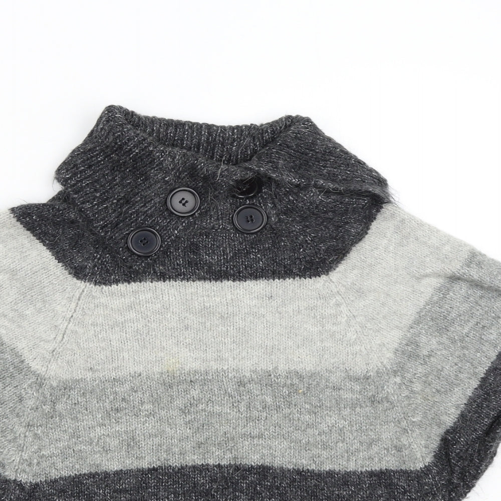Womens UK Size 10 New Look Grey Pullover Jumper