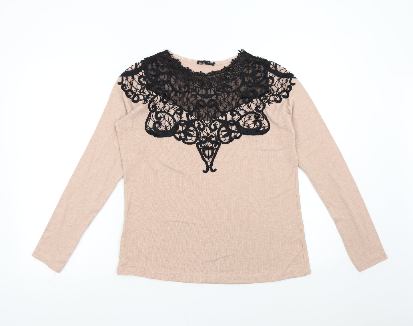 Womens UK Size 8 Zara Pink Pullover Jumper