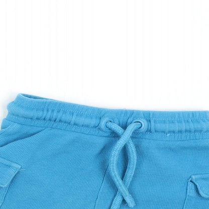 George Baby Blue   Cargo Trousers Size 12-18 Months  - Shorts