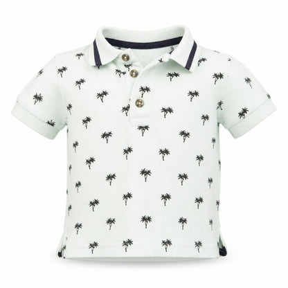 Primark Baby Green   Basic Polo Size 12-18 Months  - Palm Trees