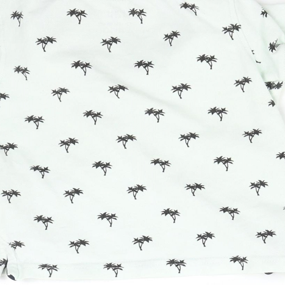 Primark Baby Green   Basic Polo Size 12-18 Months  - Palm Trees