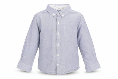 Mothercare Boys Blue Striped  Basic Button-Up Size 2-3 Years