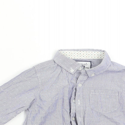 Mothercare Boys Blue Striped  Basic Button-Up Size 2-3 Years
