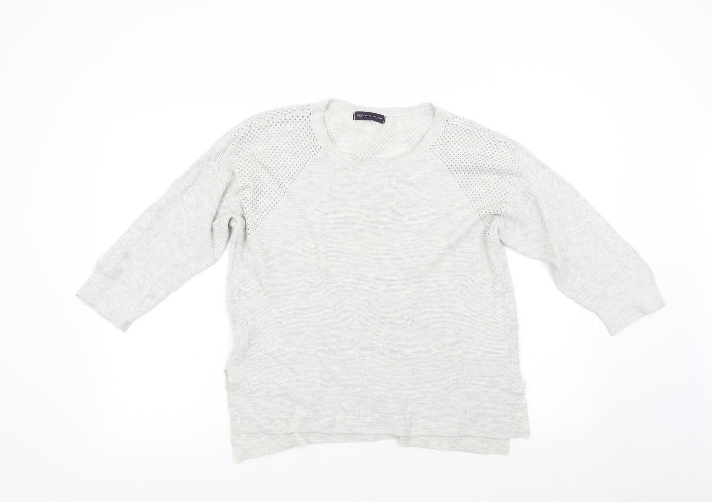 Womens UK Size 16 M&S Grey Pullover Jumper