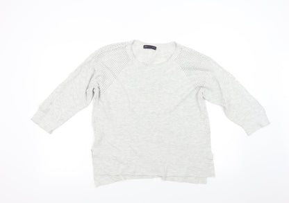 Womens UK Size 16 M&S Grey Pullover Jumper