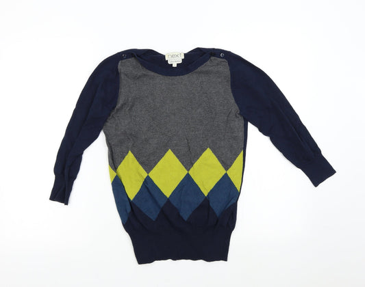 Womens UK Size 8 NEXT Multicoloured Pullover Jumper