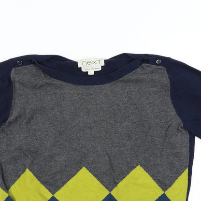 Womens UK Size 8 NEXT Multicoloured Pullover Jumper