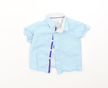 Lola & Maverick Baby Blue   Basic Button-Up Size 12-18 Months