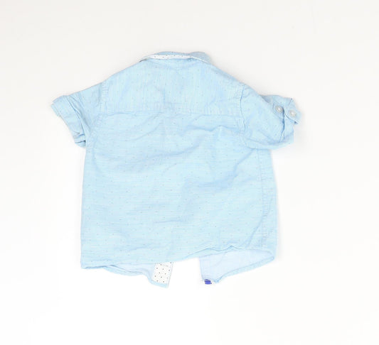 Lola & Maverick Baby Blue   Basic Button-Up Size 12-18 Months
