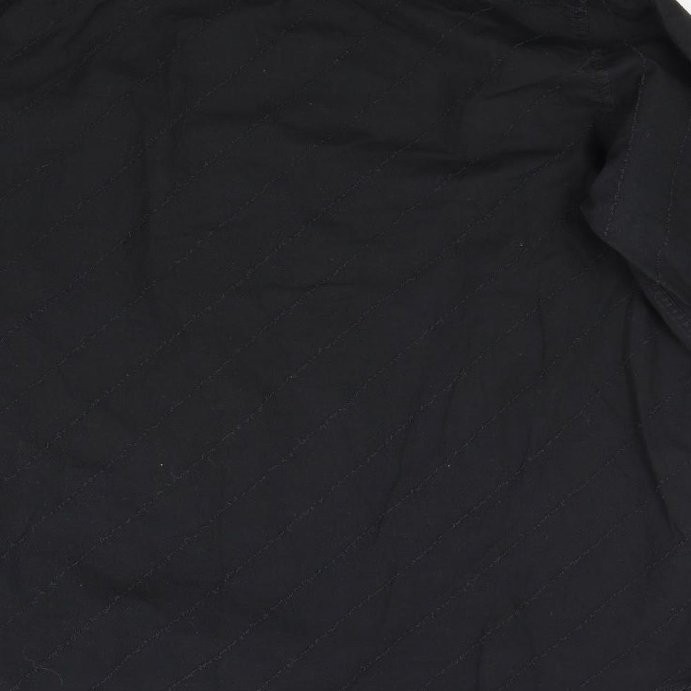 Woolworths Mens Black    Button-Up Size L