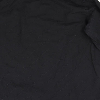 Woolworths Mens Black    Button-Up Size L